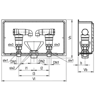 AIPS SF SEPP Safe UP-Rohrbelüft. Bauf. E G1/2(DN15)xG1(DN25)xG1/2(DN15) A/A/A MS – Bild 2