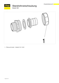 Viega Standrohrverschraubung 1831 in 3/8 Zoll x R1/2 Messing – Bild 4