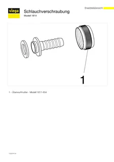 Viega Schlauchverschraubung 1814 in 1/2x3/8 Zoll x G3/4 Messing – Bild 4