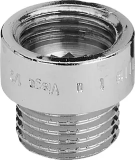 Viega Hahnverlängerung 3526 in G1 x 20mm Rotguss verchromt – Bild 2