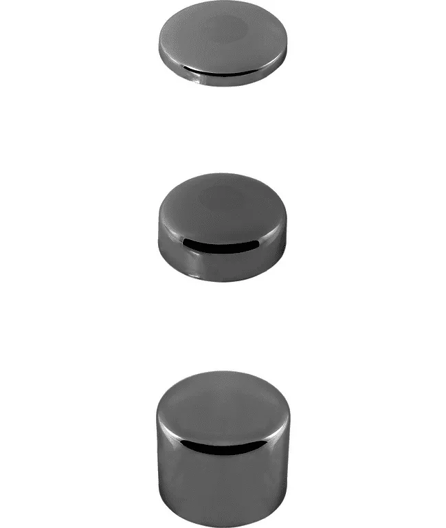 Blindrosette verchromt 61 mm D. x 25 mm H