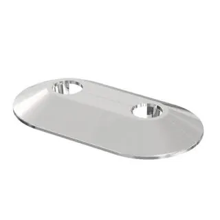 Flamco-Doppelrosette RVD 50/15 chrom Nr. 12529