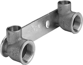 Viega Montageeinheit Gemini 94476.2 in 15mmxRp1/2x100mm Rotguss – Bild 2