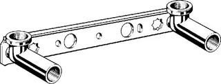 Viega Montageeinheit Gemini 94478 in Rp1/2xRp1/2x45x150x200mm Rotguss – Bild 3