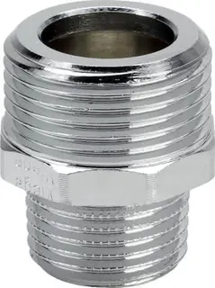 Viega Übergangsnippel 3247 in G3/4 x R1/2 Rotguss verchromt