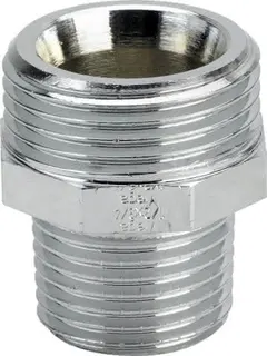 Viega Gewindestutzen 3246 in G1/2 x R3/8 Rotguss verchromt