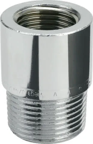 Viega Reduzierstück 3242 rund in R1/2 x Rp3/8 Rotguss verchromt
