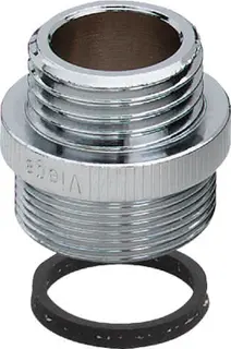 Viega Übergangsstück 3253 in M24 x 1mm x G1/2 Rotguss verchromt