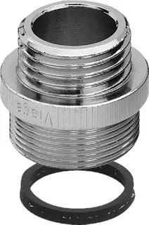 Viega Übergangsstück 3253 in M24 x 1mm x G3/4 Rotguss verchromt – Bild 2