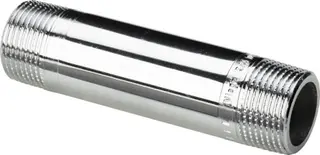 Viega Langnippel 3530 in R1/2 x 80mm Rotguss verchromt