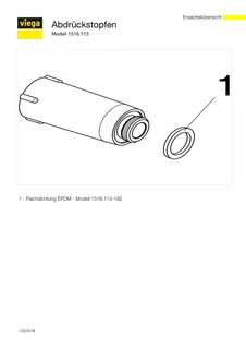 Viega Abdrückstopfen 1516.113 in G3/4 Kunststoff grau – Bild 4