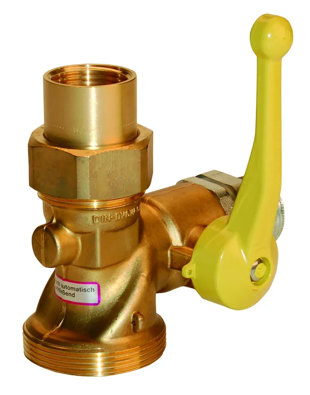 AIPS SF SEPP Gas Einrohrz. Eckkugelhahn m. TAE R1 x Rp1 (DN25) Verschr. MS