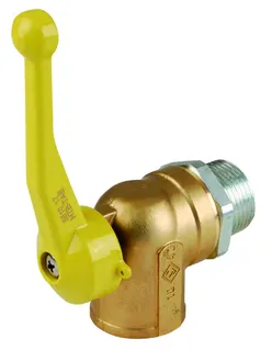 AIPS SEPP Gas Eckkugelhahn m. TAE DN20 R3/4 x Rp3/4 MS