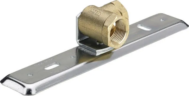 Viega Gaszähler-Anschlussplatte G2324.2 in Rp1 Messing blank