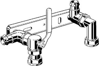 Viega Montageeinheit G2343 in R1 x Rp1 x 28mm Stahl – Bild 3