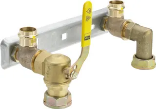 Viega Montageeinheit mit TAE G2343T in R1 x Rp1 x 28mm Stahl