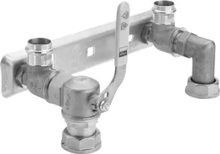 Viega Montageeinheit mit TAE G2343T in R1 x Rp1 x 28mm Stahl – Bild 2