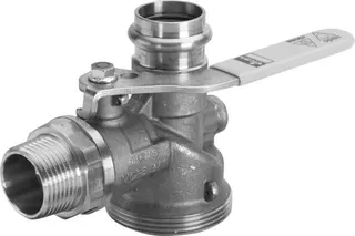 Viega Gaszähler-Kugeleckhahn 2644 in 28mm Messing – Bild 2