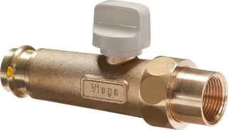 Viega Gasanschluss-Kugelhahn 2646 in Rp3/4 x 22mm Messing