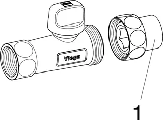Viega Gasgeräte-Kugelhahn TAE G2107.1T in Rp1 Messing – Bild 4