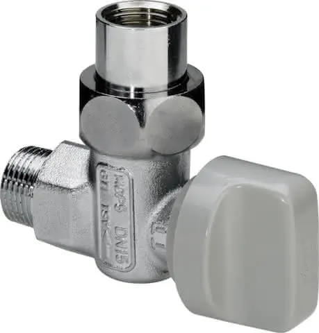 Viega Gasgeräte-Kugelhahn TAE G2109T in R1 x Rp1 Messing verchromt