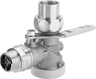 Viega Gaszähler-Kugeleckhahn TAE G21112T in R1 x Rp1 Messing – Bild 2