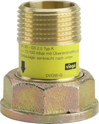 Viega Gasströmungswächter 2649S in Rp1 x R1 x (4,0m3) Messing