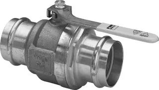 Viega Gaskugelhahn mit SC Profipress G 2670 in 35mm Rotguss – Bild 2