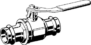 Viega Gaskugelhahn mit SC Profipress G 2670 in 35mm Rotguss – Bild 3