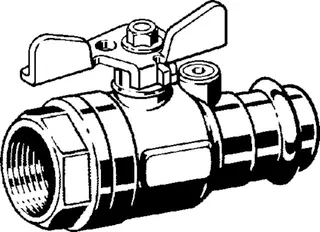 Viega Gaskugelhahn mit SC Profipress G 2671.3 in Rp1 x 28mm – Bild 3