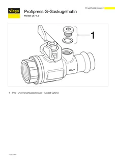 Viega Gaskugelhahn mit SC Profipress G 2671.3 in Rp3/4 x 22mm – Bild 5