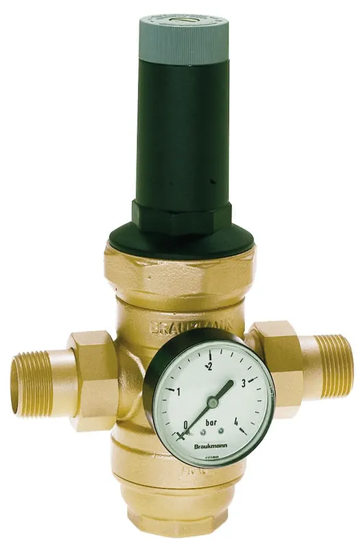 Honeywell Druckminderer Niederdr 1" Ms m Ms-Siebt m Anschl Gew Tülle D06FN-1B