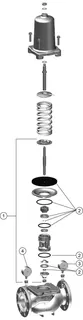 Honeywell Druckminderer D15SN aus Grauguss, DN 65, A – Bild 5
