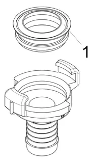 Schnellkupplung für Schlauch DN25 1",MS,KTW u. W270 Freigabe – Bild 3