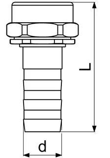Gartenspritze DN25 1", MS Form Siro, mit drehbarem Kopf – Bild 2