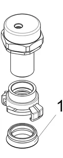 Gartenspritze DN25 1", MS Form Siro,m.Schnellk.,KTW,W270 – Bild 3