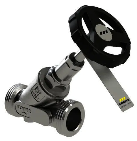 KEMPER NIRO Freistrom-Absperrventil Edelstahl, o.Entl., AG DN40