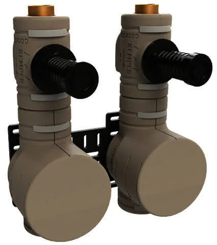 KEMPER DUO-PLUS Absperr-WZ-Kombination RG, G2 Multi-WZ-Gehäuse, IG, 153mm, DN20