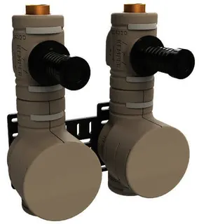 KEMPER DUO-PLUS Absperr-WZ-Kombination RG, G2 Multi-WZ-Gehäuse, IG, 153mm, DN20