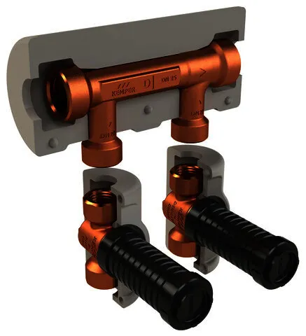 KEMPER KHS Venturi-Strömungsteiler-Gr.UP dynamisch, DN20, Abg.DN20, VAV DN20, IG