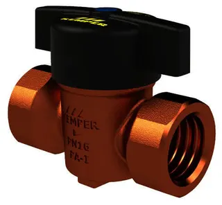 KEMPER VAV Vollstrom-Absperrventil RG mit Bediengriff, IG DN25
