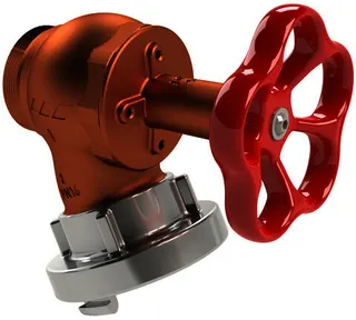 KEMPER Schlauchanschlussvtl f.Wandhydr.F m.Alu-C-Kupplung, eings. AG DN50