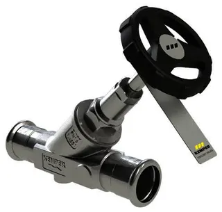 KEMPER NIRO Freistrom-Absperrventil Edelstahl, o.Entl., MAPRESS DN25/28mm