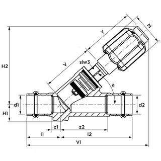 AIPS SF SEPP SPS FSV o. Entl. OT n.steig. d35 (DN32) I/I DR-MS EPDM – Bild 2