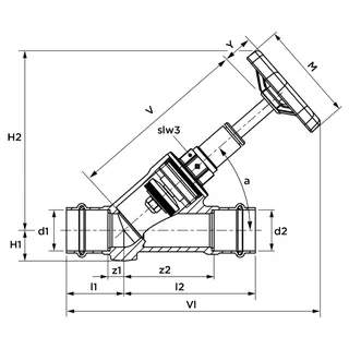 AIPS SF SEPP SPS FSV o. Entl. OT steig. d35 (DN32) I/I DR-MS EPDM – Bild 2