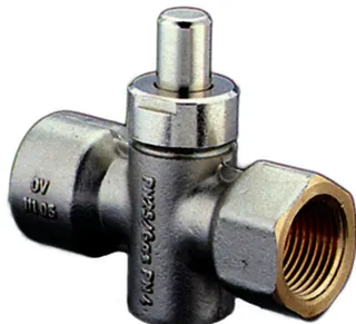 OVENTROP Manometer-Druckknopfhahn 1/2"IG, PN25,messing,vernickelt,1110504 – Bild 2
