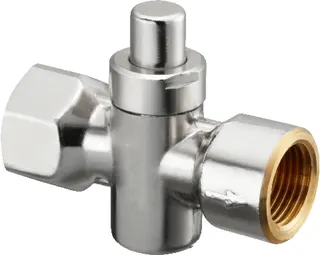 OVENTROP Manometer-Druckknopfhahn 1/2"IG, PN25,messing,vernickelt,1110504 – Bild 3