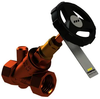 KEMPER WESER Freistrom-Absperrventil RG ohne Entleerung IG DN25