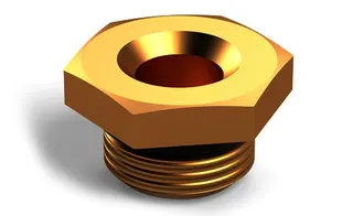 KEMPER loser Stopfen aus RG mit O-Ring-Abdichtung, AG, G1/4, DN8