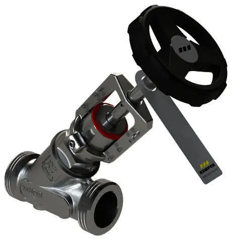 KEMPER NIRO Edelstahl-Drosselventil ohne Entleerung, AG DN32